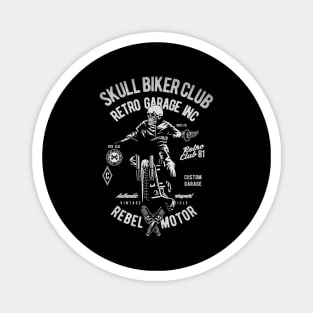 Skull Biker Club Magnet